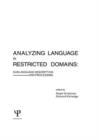 Image for Analyzing Language in Restricted Domains