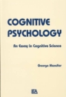 Image for Cognitive Psychology : An Essay in Cognitive Science