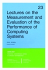 Image for Lectures on the Measurement and Evaluation of the Performance of Computing Systems
