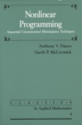 Image for Nonlinear Programming : Sequential Unconstrained Minimization Techniques