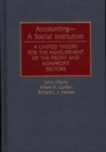 Image for Accounting--A Social Institution