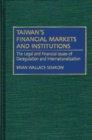 Image for Taiwan&#39;s Financial Markets and Institutions