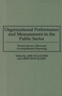 Image for Organizational Performance and Measurement in the Public Sector