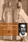 Image for Rene Guenon : Some Observations