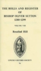 Image for Rolls and Register of Bishop Oliver Sutton 1280-1299 [VIII]