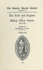 Image for Rolls and Register of Bishop Oliver Sutton 1280-1299 [III]