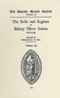 Image for Rolls and Register of Bishop Oliver Sutton 1280-1299 [IV]