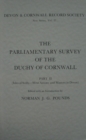 Image for The parliamentary survey of the Duchy of CornwallPart II,: (Isles of Scilly - West Antony and manors in Devon)