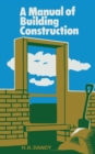 Image for Manual of Building Construction