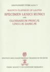 Image for Specimen lexici runici and glossarium priscµ linguµ danicµ