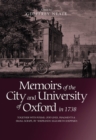 Image for Memoirs of the city and University of Oxford in 1738  : together with poems, odd lines, fragments &amp; small scraps, by &#39;Shepilinda&#39; (Elizabeth Sheppard)