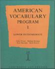 Image for American Vocabulary Program 1 : Lower Intermediate : Program 1 : Lower Intermediate