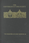 Image for The Register of John Morton, Archbishop of Canterbury 1486-1500: III