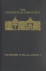 Image for The Register of William Melton, Archbishop of York, 1317-1340, V