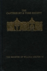 Image for The Register of William Melton, Archbishop of York, 1317-1340, VI