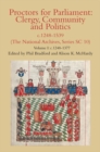 Image for Proctors for Parliament: Clergy, Community and Politics, c.1248-1539. (The National Archives, Series SC 10)