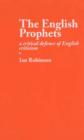 Image for The English Prophets