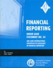 Image for Financial Reporting Under GASB Statement No. 34 and ASBO International Certificate of Excellence in Financial Reporting