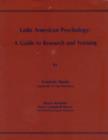 Image for Latin American Psychology : A Guide to Research and Training