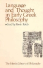 Image for Language and Thought in Early Greek Philosophy