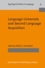 Image for Language Universals and Second Language Acquisition