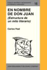 Image for En Nombre de Don Juan : (Estructura de un mito literario)