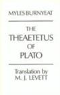 Image for The Theaetetus of Plato