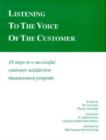 Image for Listening to the Voice of the Customer