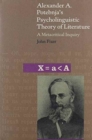 Image for Alexander A. Potebnja’s Psycholinguistic Theory of Literature