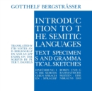 Image for Introduction to the Semitic Languages