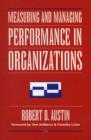 Image for Measuring and Managing Performance in Organizations