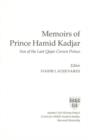 Image for Memoirs of Prince Hamid Kadjar