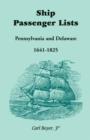 Image for Ship Passenger Lists, Pennsylvania and Delaware (1641-1825)