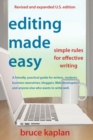 Image for Editing made easy  : simple rules for effective writing