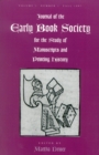 Image for Journal of the Early Book Society : For the Study of Manuscripts and Printing History