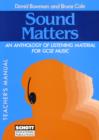 Image for Sound matters  : an anthology of listening material for GCSE music: Teacher&#39;s manual