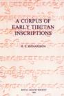 Image for A Corpus of Early Tibetan Inscriptions