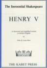 Image for Shakespeare&#39;s &quot;Henry V &quot; : A Shortened Version in Modern English
