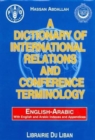 Image for A Dictionary of International Relations and Conference Terminology