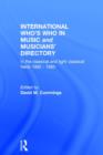 Image for Intl Whos Who Music&amp;Ency Ed13