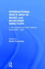 Image for Intl Whos Who Music&amp;Ency Ed15