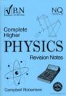 Image for Complete Higher Physics Revision Notes