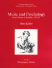 Image for Music and psychology  : from Vienna to London, 1939-52