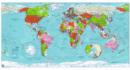 Image for Colour Map : Political with Physical Shading : Version 2 : World Wall Map - Paper Tubed