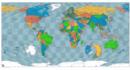 Image for Colour Map : Political with Physical Shading : Version 3 : World Wall Map - Paper Tubed
