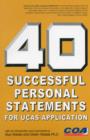 Image for 40 successful personal statements