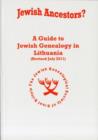 Image for JEWISH GENEOLOGY IN LITHUANIA
