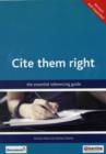 Image for Cite Them Right : The Essential Referencing Guide