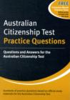 Image for Australian Citizenship Test: Practice Questions : Questions and Answers for the Australian Citizenship Test