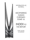 Image for Deciphering human chromosome 16  : index to the report